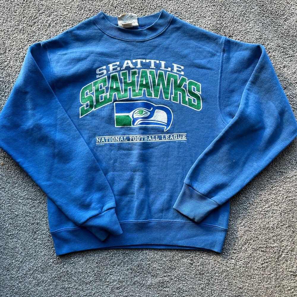 Vintage Seattle Seahawks Crew Neck Sweatshirt